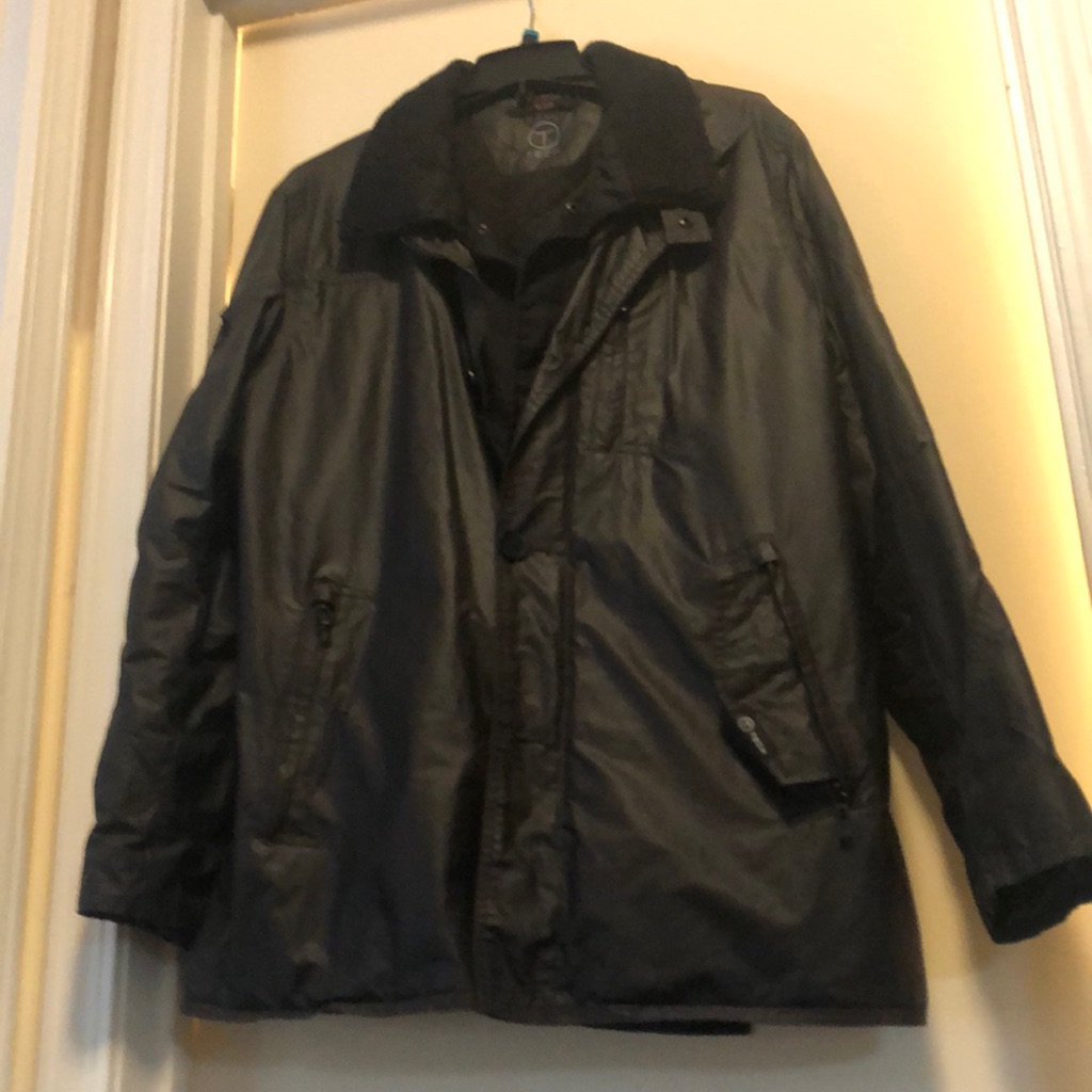 Tumi Brand Tech Coat Black Mens Size Large